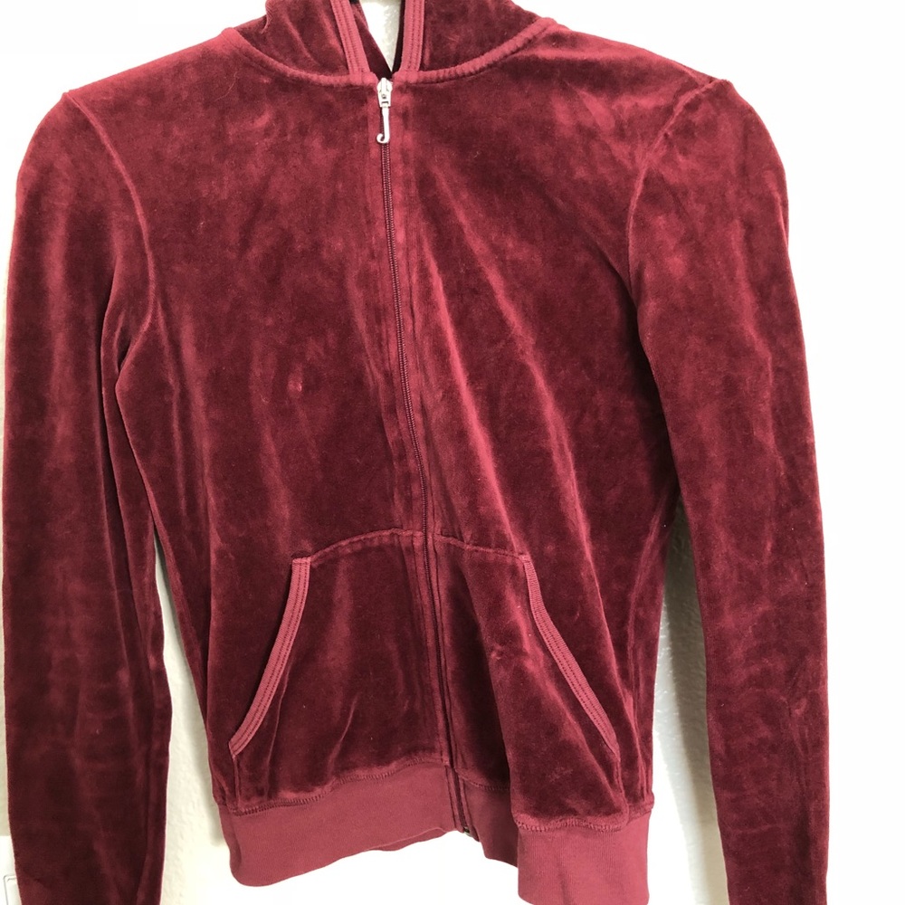 Juicy couture velour jacket - maroon. Size M.